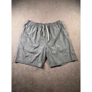 Fair Harbor One Shorts Mens X-Large Heather Green Pockets Preppy Casual Zip Pock
